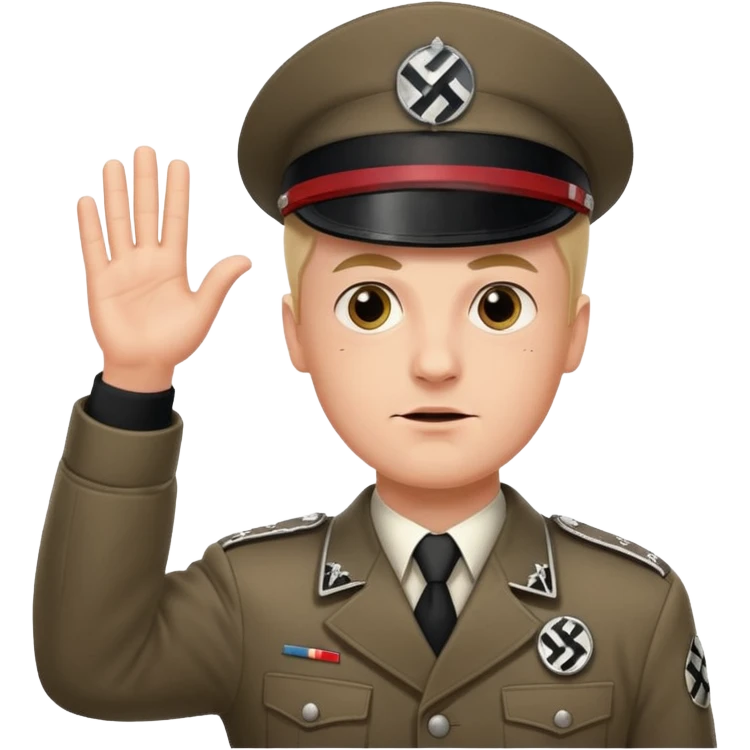 hitler salut nazis emoji