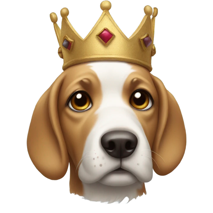 dog with crown emoji