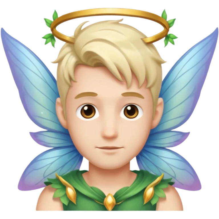 male fairy wings. emoji