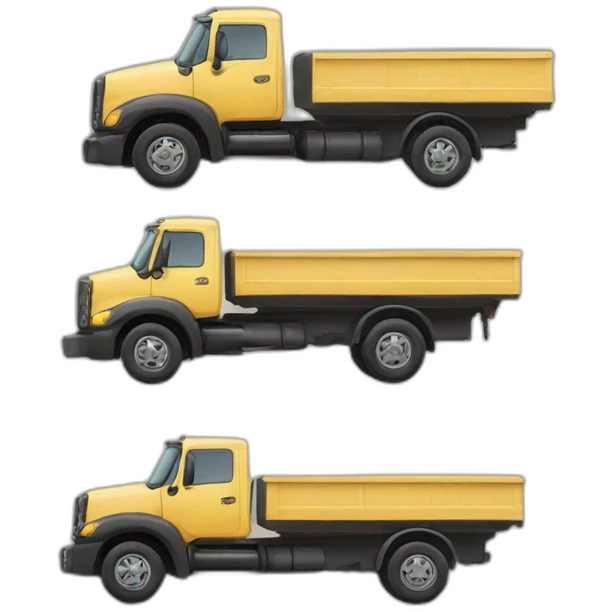 voiture sur un camion emoji
