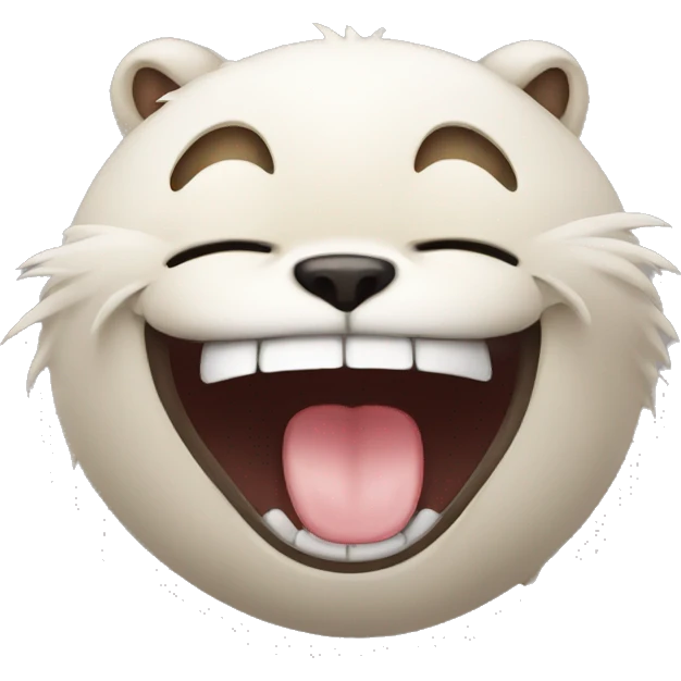Animal with laughing  emoji