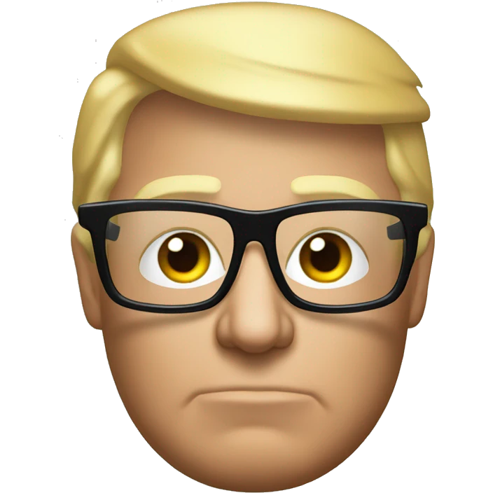 Donald Trump with mlg glasses emoji