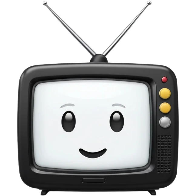 Small portable TV emoji