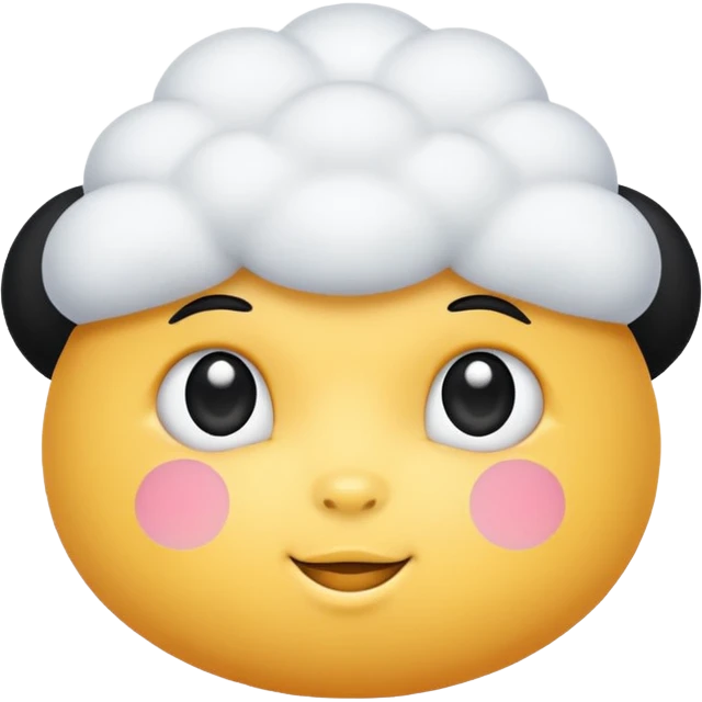 withe cosmetic puff emoji