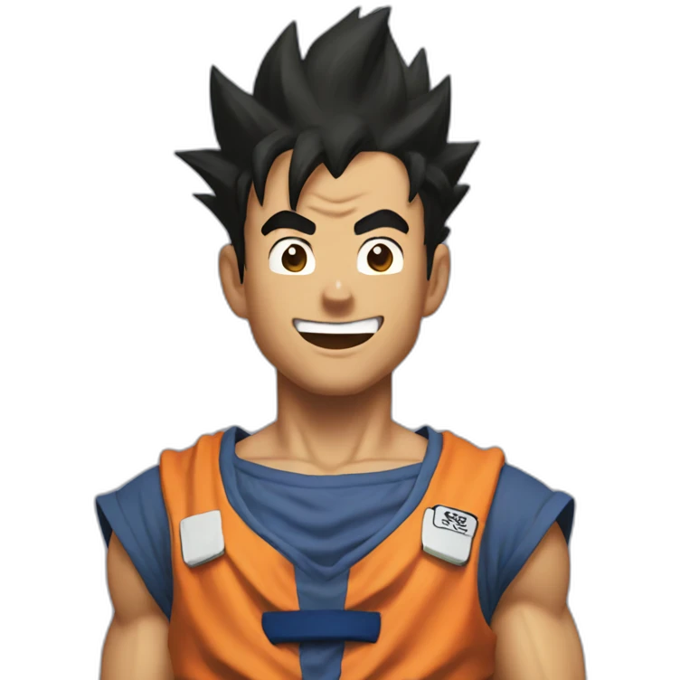 does goku clean nuts? emoji