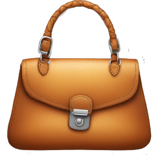 purse worn across chest by red head student emoji