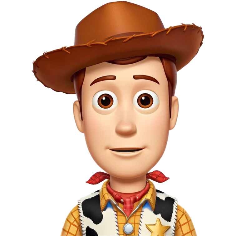 Woody from Toy Story, headshot  emoji