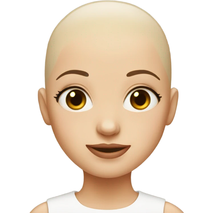 bald girl emoji