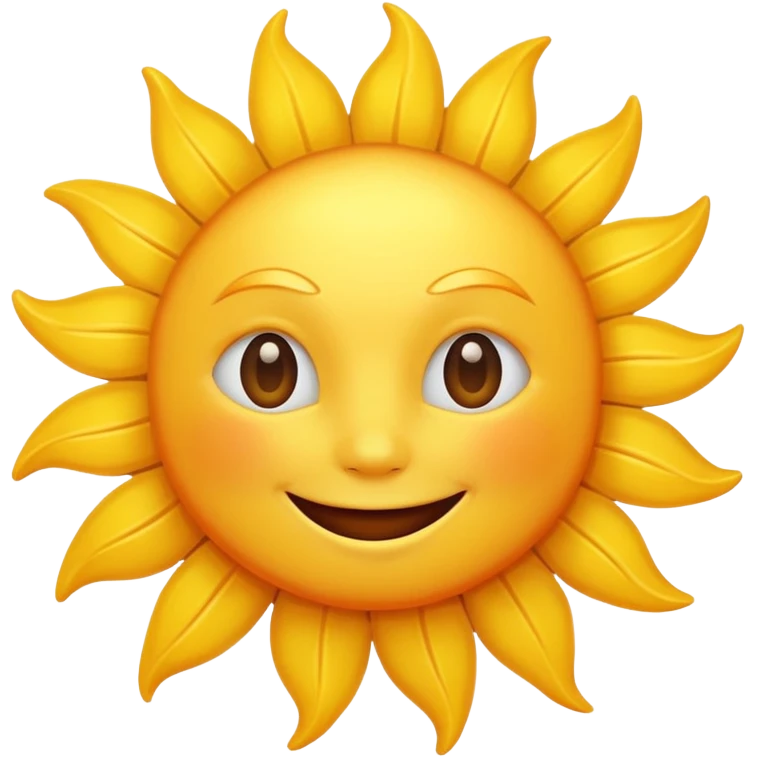smiling sun emoji