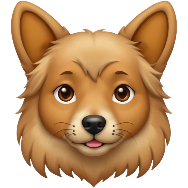 the face of a hip dog with piercings emoji