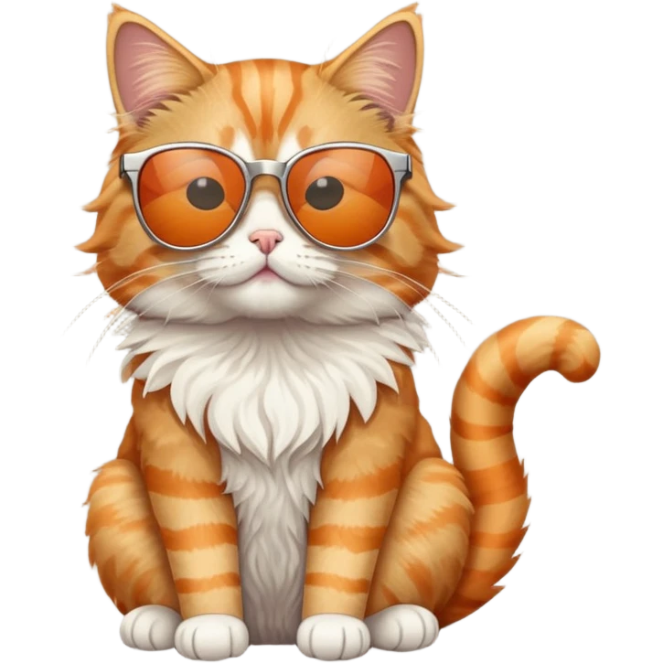 Cat wearing sunglasses emoji