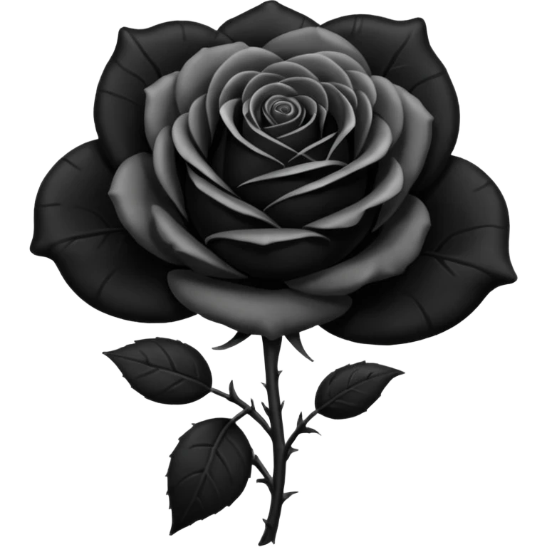 Black rose emoji