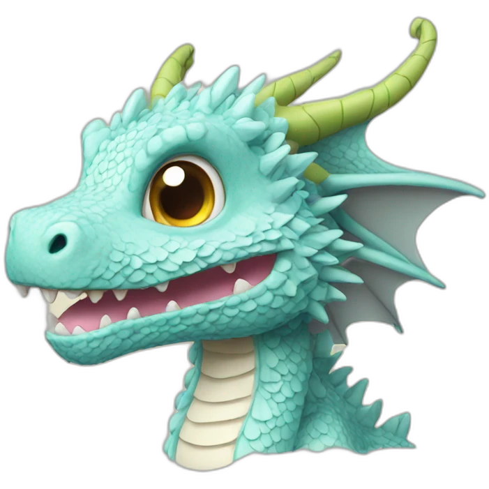 lace dragon cute emoji