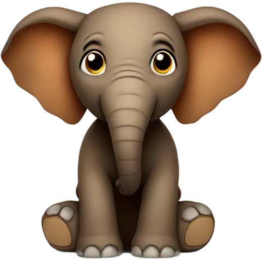Brown puppet elephant  emoji