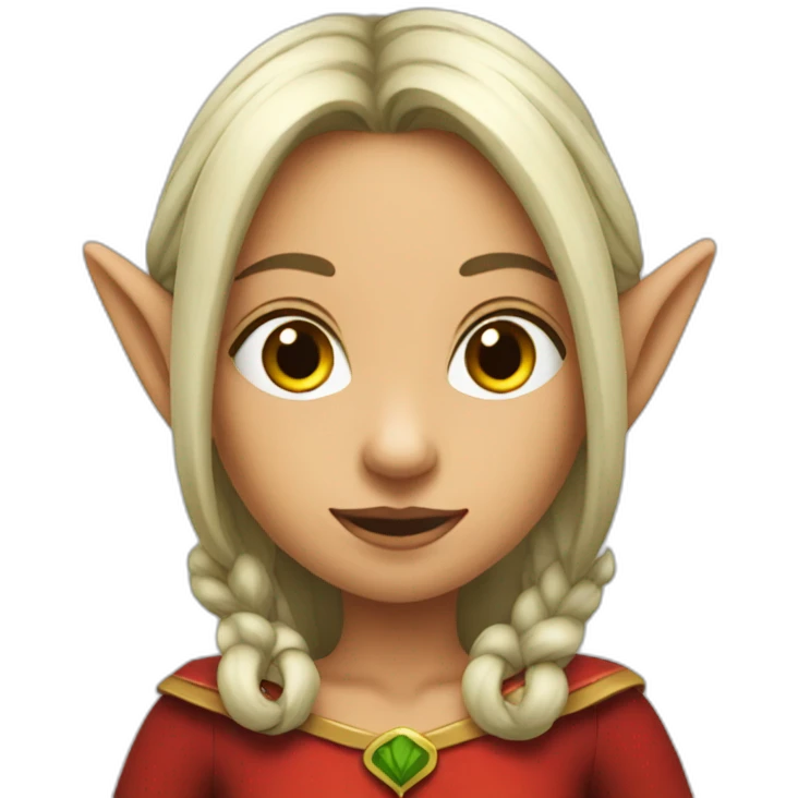 red-elf-girl emoji