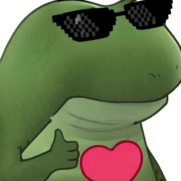 Dinosaur with heart shaped sunglasses emoji