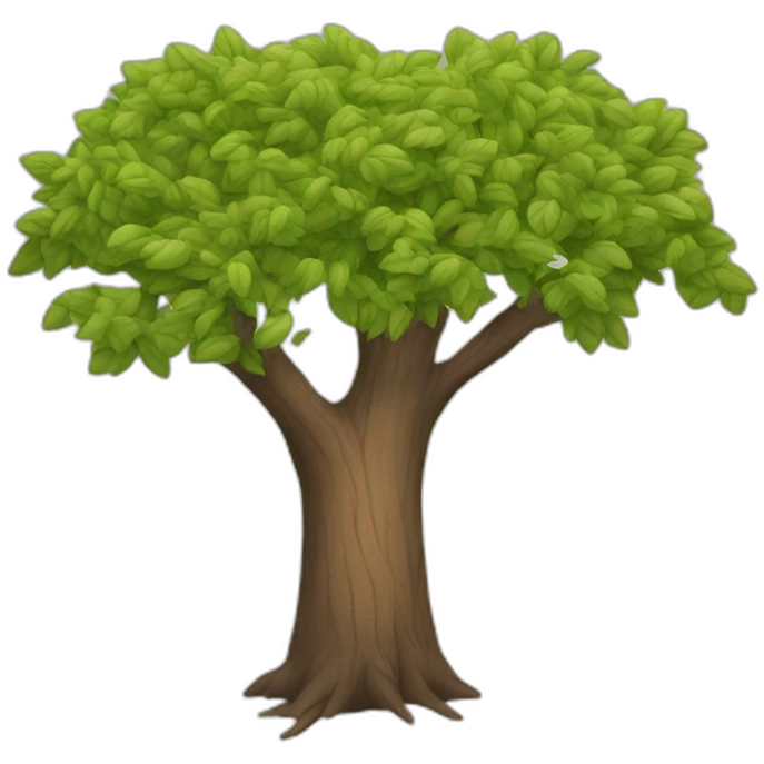 tree with less leaves emoji