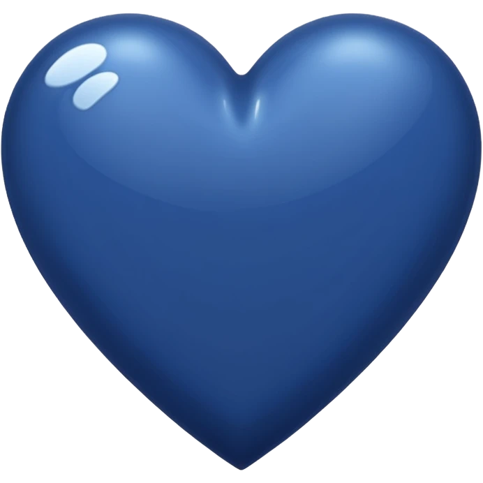 Navy blue heart emoji