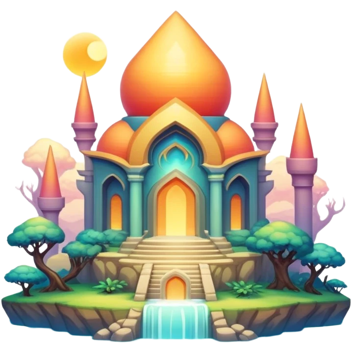 Epic divine complex detailed gradients aesthetic-scenery-Fakémon-creature emoji