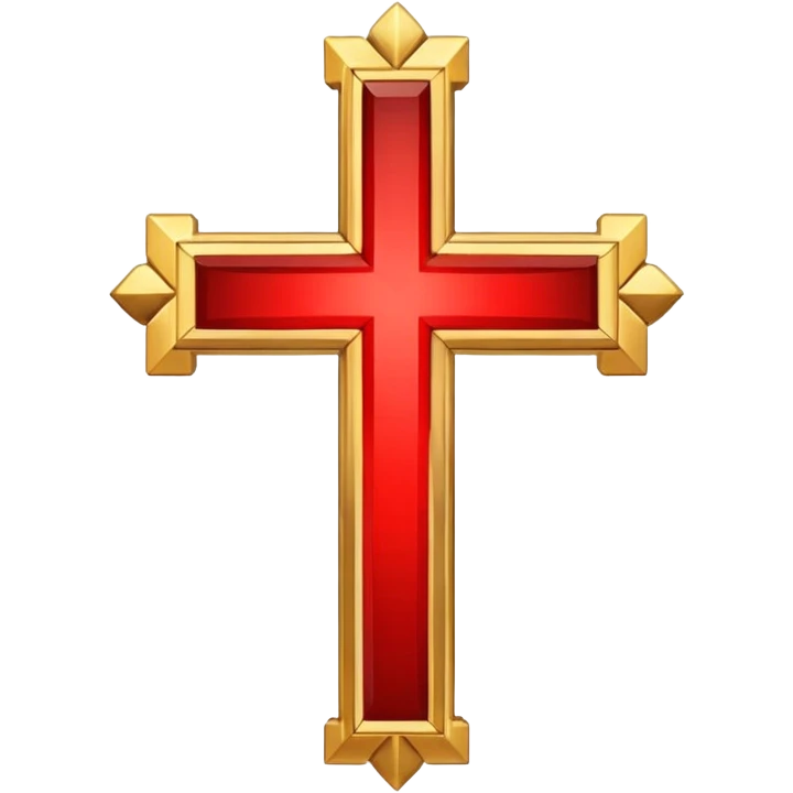 It will be a cross in the middle and four little crosses in between the big cross in the middle and add some colours to it that matches with the flag of the kingdom of jerusalem emoji