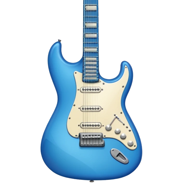 Blue electric guitar  emoji