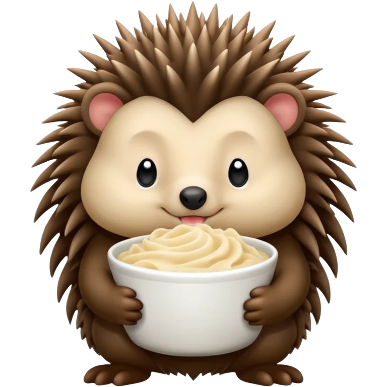 Porcupine holding Alfredo  emoji