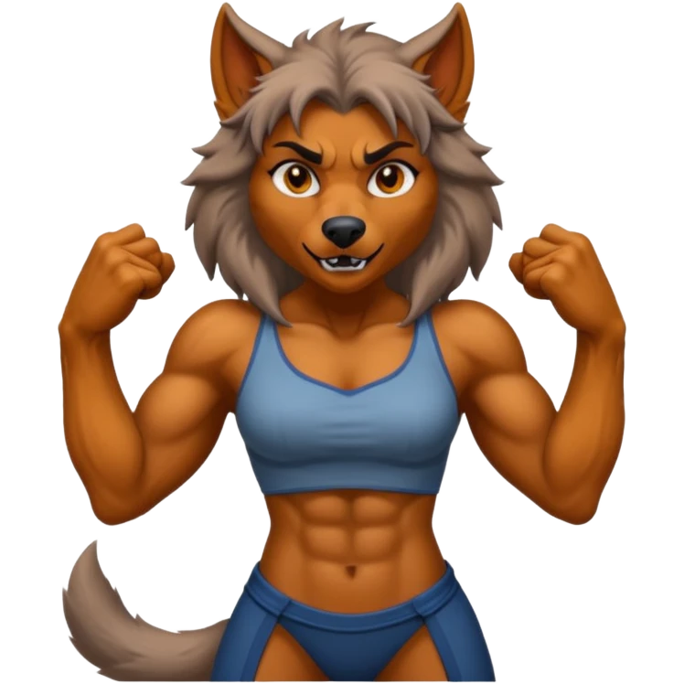 Female Werewolf body emoji