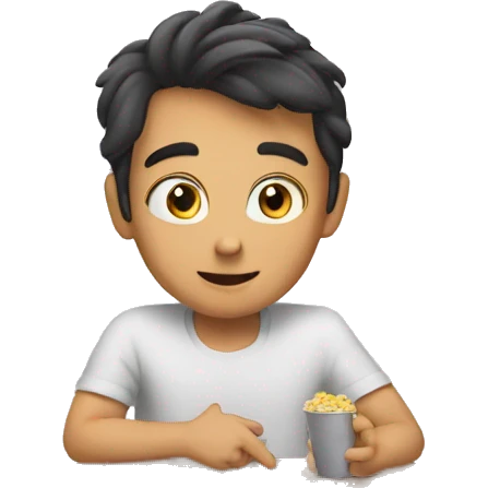 Movie, watch, English, learning  emoji