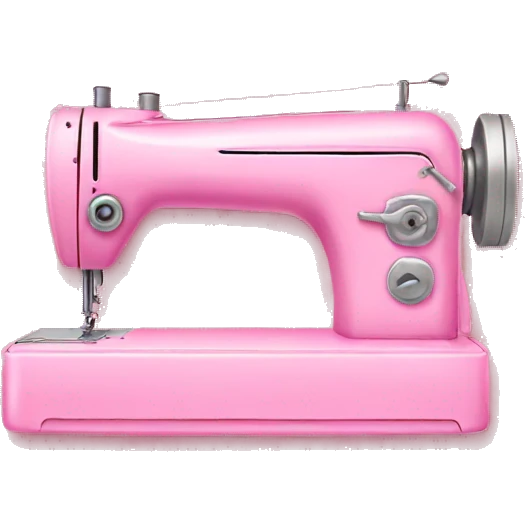 Pink sewing machine emoji