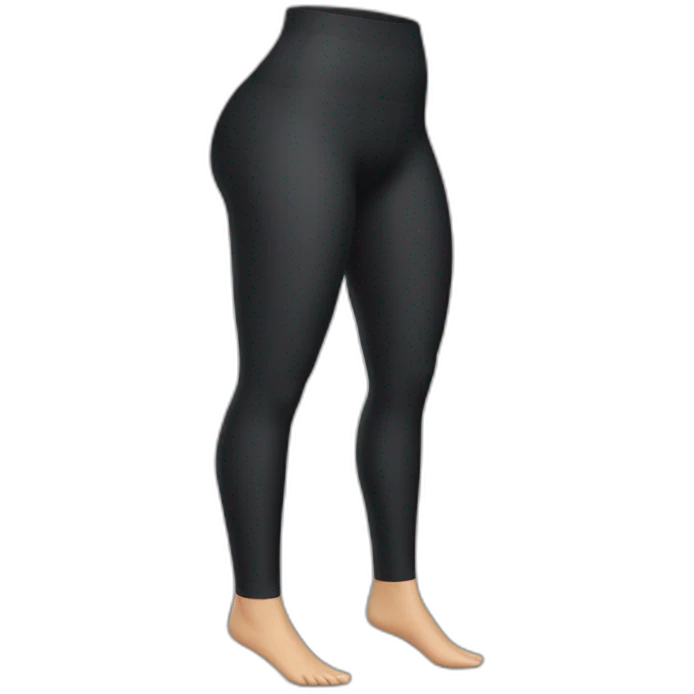 very well developed female upper legs in leggins emoji