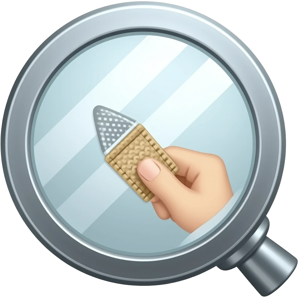 Селеконовая липучка для видео прикрепляется к зеркалу emoji