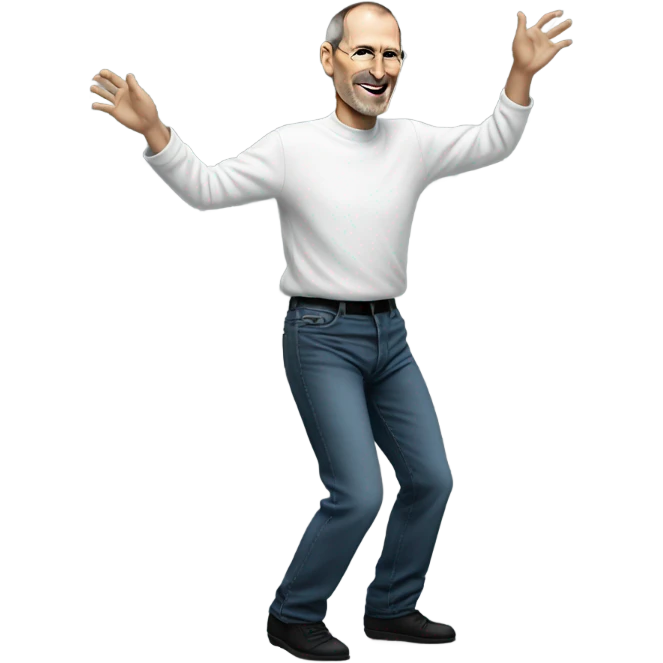 Steve job’s hitting the dougie emoji