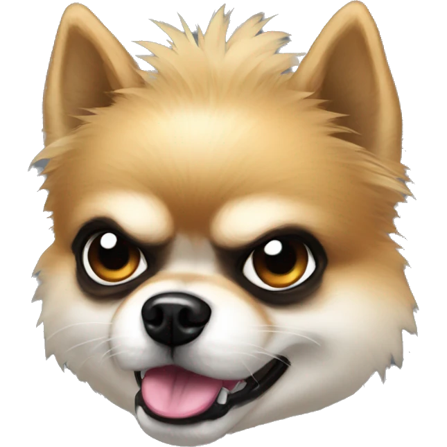 cyborg terminator angry pomeranian emoji