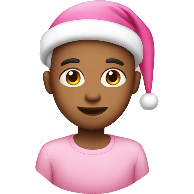 Pink Christmas emoji