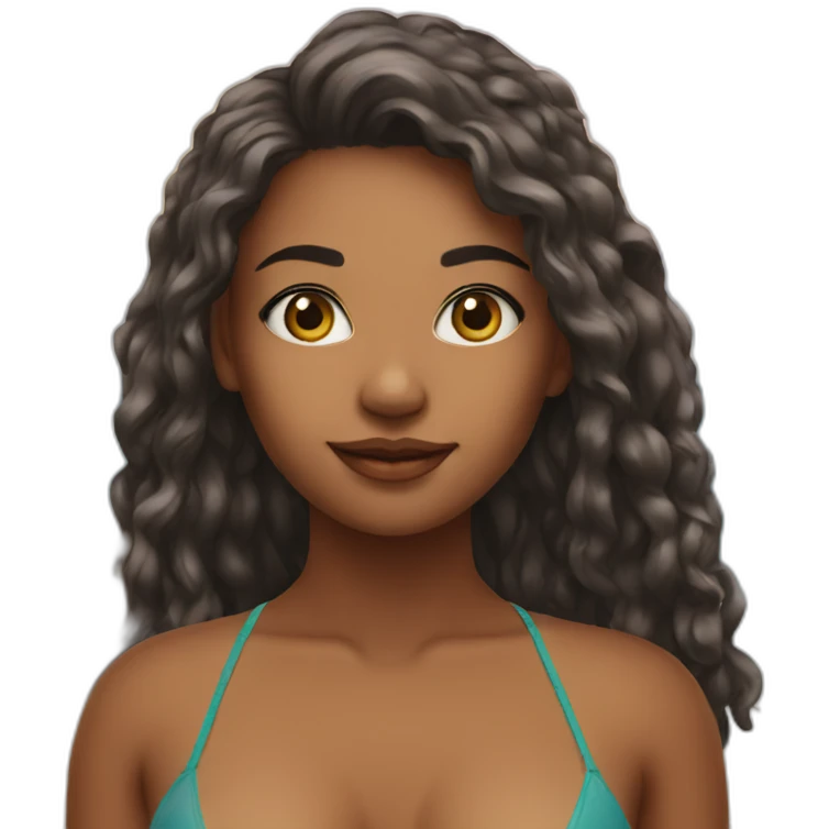 Girl in bikini emoji
