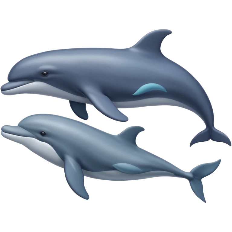 une baleine avec un dauohin en dessous emoji