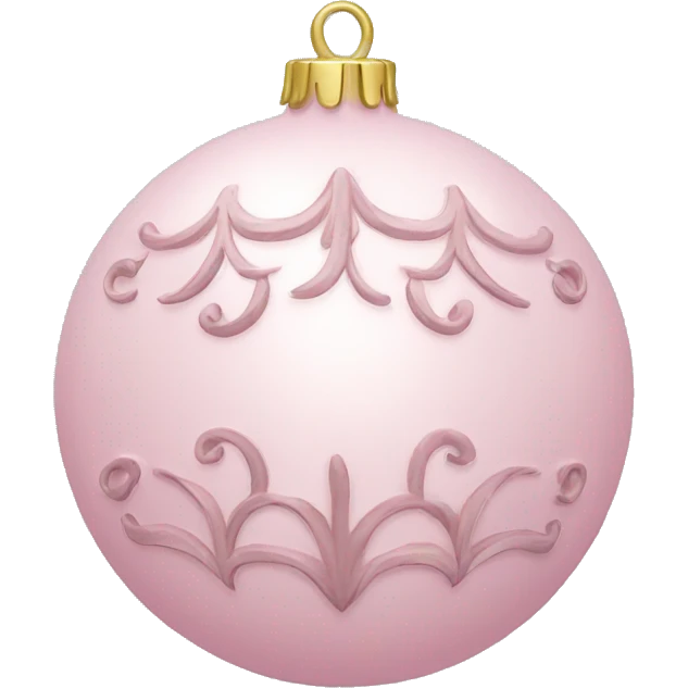 Light pink ornament  emoji