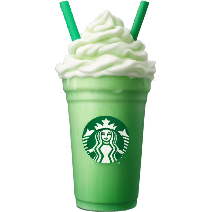 Starbucks green milkshake  emoji
