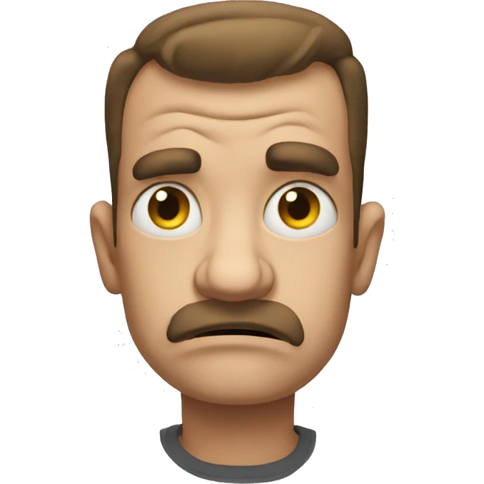 Sad cranky emoji