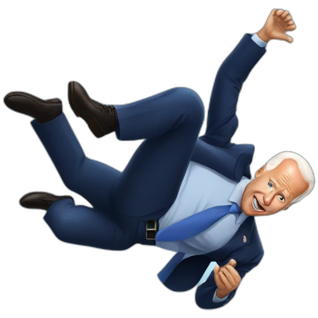 Joe biden falling emoji
