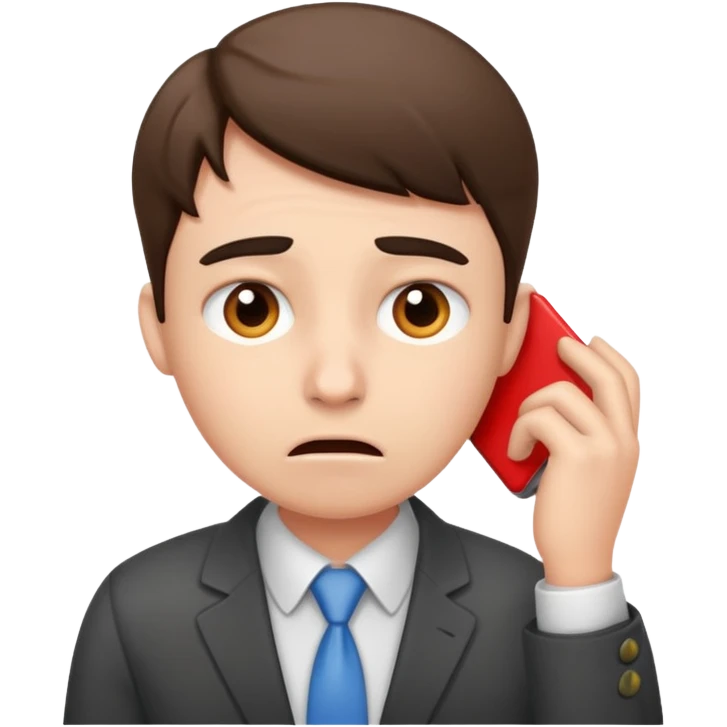 office worker in stress emoji