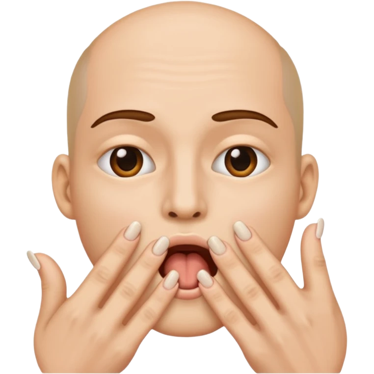 Uña dentro de los dientes  emoji