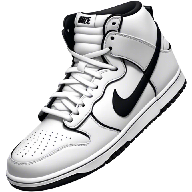 Black and white Nike dunks emoji