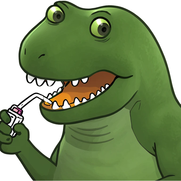 Trex vaping emoji