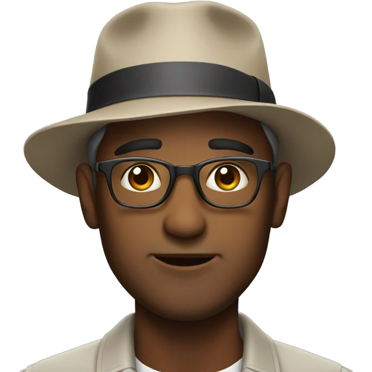 Man in a cool hat emoji