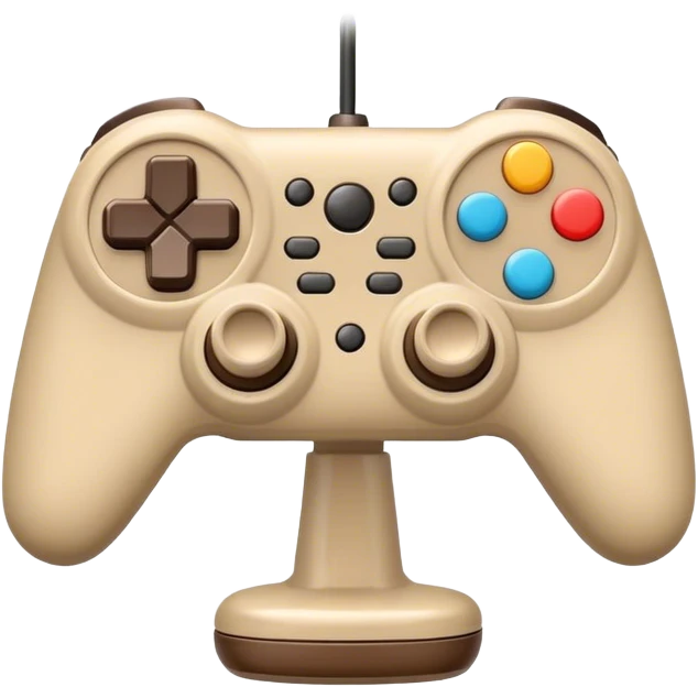 Joystick beige color emoji