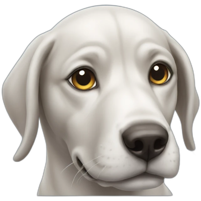 Dolphin dog emoji