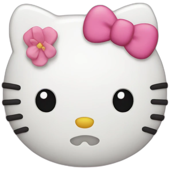 Hello kitty head emoji