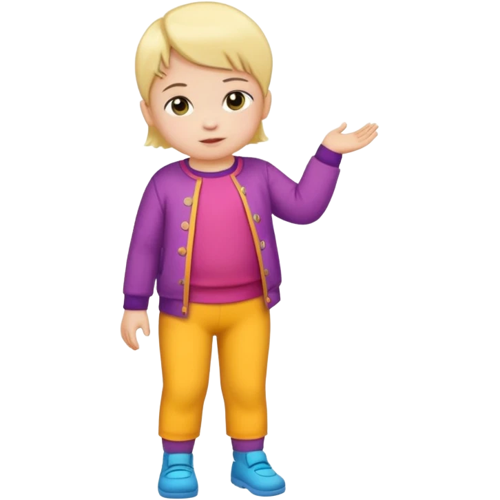 toddler getting dressed emoji