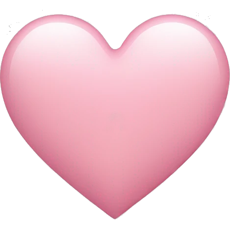 Light pink heart emoji